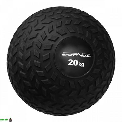 Слэмбол (медицинский мяч) для кроссфита SportVida Slam Ball 20 кг SV-HK0370 Black