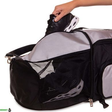 Рюкзак-сумка спортивна TOP KING TKGMB-02 55x48x34см чорний-сірий