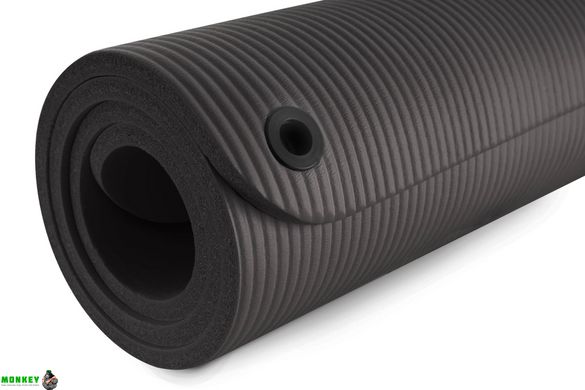 Мат для фитнеса и йоги с отверстиями Hop-Sport HS-N015GM 1,5 см черный