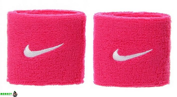 Напульсник Nike SWOOSH WRISTBANDS 2 PK VIVID PINK/WHITE розовый Уни OSFM