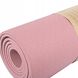 Коврик (мат) для йоги та фітнесу Springos TPE 6 мм YG0018 Pink