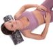 Роллер для йоги і пілатесу гладкий Zelart FI-7201-45 45см чорний-білий