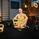 Гиря виниловая 8кг Trex Sport TX-008CKB желтая