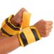 Утяжелители-манжеты для рук и ног Zelart ZA-2072-0,5 2x0,25кг желтый