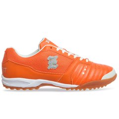 Сороконожки обувь футбольная Zelart OB-90204-OR размер 40-45 (верх-кожа, подошва-PU, оранжевый)