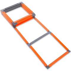 Координационная лестница дорожка для тренировки скорости 5м (10 перекладин) SP-Sport FB-1847 (5мx0,50м, оранжевый)