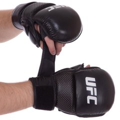 Перчатки для смешанных единоборств кожаные UFC PRO MMA Combat UCK-75195 L-XL черный