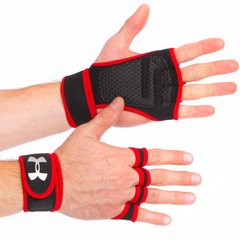 Перчатки атлетические для поднятия веса UAR ВС-9992 р-р S-XL (PVC, PL, эластан, цвета в ассортименте)
