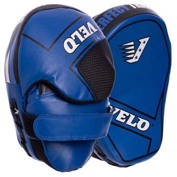 Лапа Вигнута для боксу та єдиноборств VELO VL-2222 Синій 23x17x11см 2шт