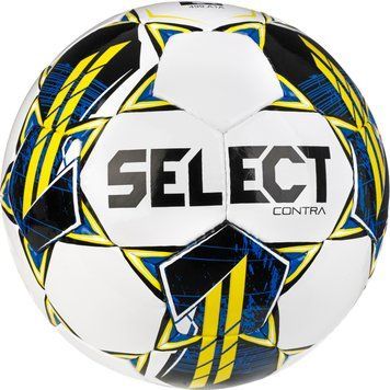 Футбольный мяч Select CONTRA v23 белый, желтый Ун
