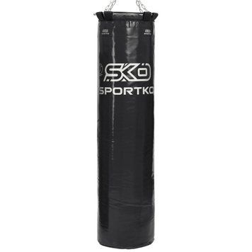 Мішок боксерський Циліндр з кільцем та ланцюгом ЕЛІТ SPORTKO MP-00 Чорний висота 140см