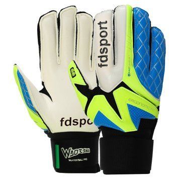 Перчатки вратарские FDSPORT FB-853 Синий-салатовый 10 (PVC)