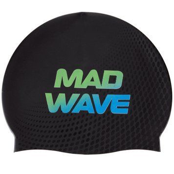Шапочка для плавання MadWave MAD WAVE M055916 Чорний (силікон,)