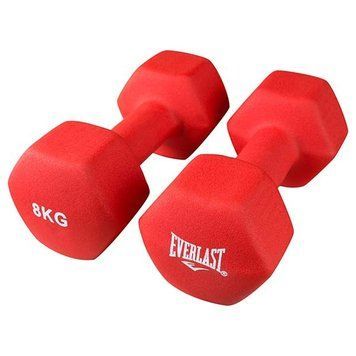Гантелі неопренові Everlast 8 кг Червоні