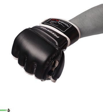 Перчатки для MMA PowerPlay 3056 черные XL