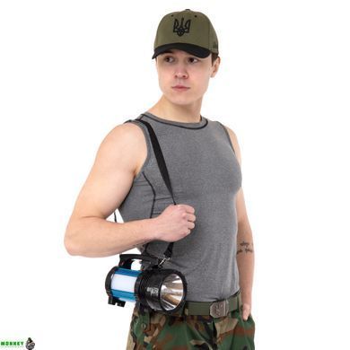 Фонарь кемпинговый светодиодный переносной X-BALOG BB006 Черный-синий (пластик, 1 Cree Led лампа, l-22см,)