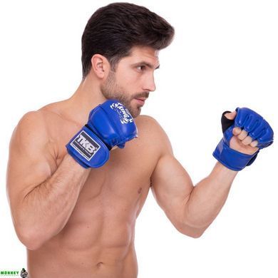 Рукавички для змішаних єдиноборств шкіряні MMA TOP KING Ultimate TKGGU Чорний S