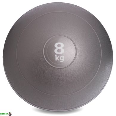 М'яч медичний слембол для кросфіту Record SLAM BALL FI-5165-8 8кг сірий