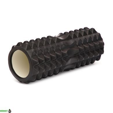 Массажный ролик Cornix EVA 33 x 14 см (валик, роллер) XR-0329 Black