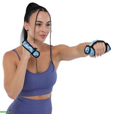 Гантели для фитнеса с мягкими накладками Zelart FI-5730-2 2шт 1кг камуфляж розовый