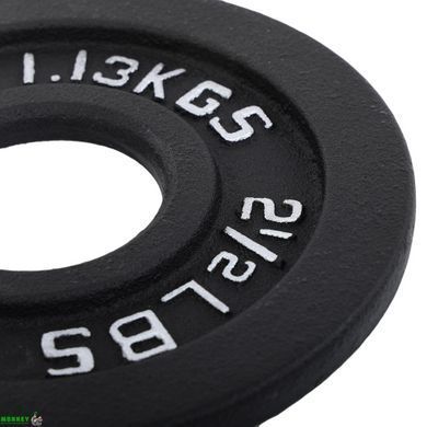 Блины (диски) стальные d-51мм SP-Sport SC-80103-2_5LB 1,1кг серый