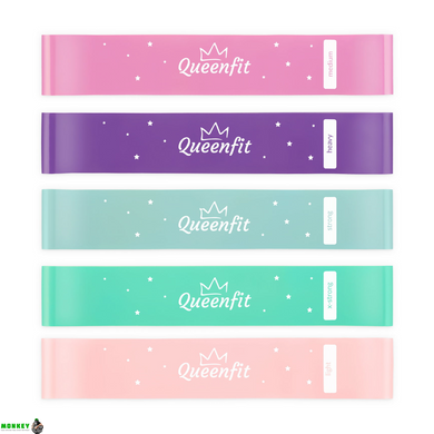 Набор резинок для фитнеса Queenfit 0,5-30кг Q-66436