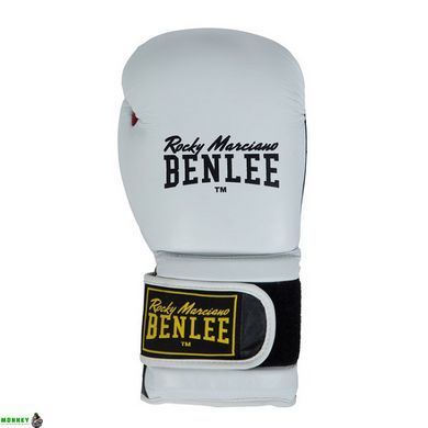 Перчатки боксерские Benlee SUGAR DELUXE 16oz /Кожа /белые