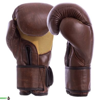 Рукавички боксерські шкіряні HAYABUSA KANPEKI VL-5779 10 унцій коричневий
