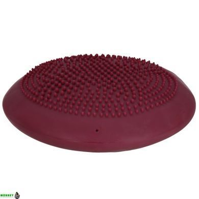 Балансировочная подушка (сенсомоторная) массажная Springos PRO FA1070 Burgund