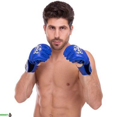 Рукавички для змішаних єдиноборств шкіряні MMA TOP KING Ultimate TKGGU Чорний S