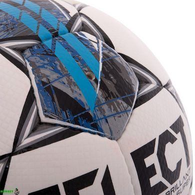 М'яч футбольний SELECT BRILLANT SUPER HS FIFA QUALITY PRO V22 №5 білий-сірий