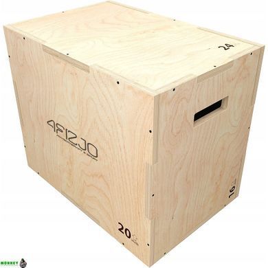 Бокс пліометричний 4FIZJO 3 в 1 60 x 50 x 40 см дерев'яний (P-5907739315403)