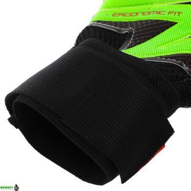 Перчатки вратарские FDSPORT FB-853 Синий-салатовый 10 (PVC)