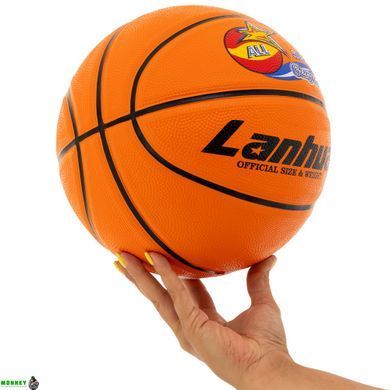М'яч баскетбольний гумовий LANHUA All star G2304 №7 помаранчевий
