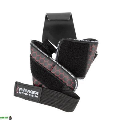 Гаки для тяги на зап'ястя Power System Hooks V2 PS-3360 Black/Red L