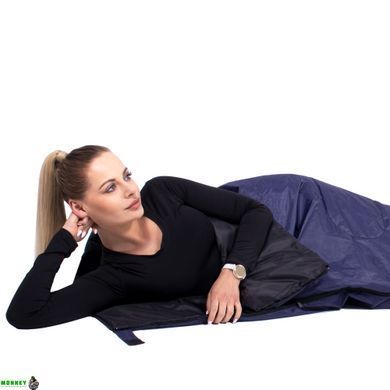 Спальный мешок (спальник) Springos 2 в 1 CS0045 +10 ...+25 &deg;C R Blue/Black