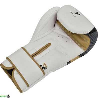 Боксерские перчатки RDX F7 Ego Golden 10 унций (капа в комплекте)