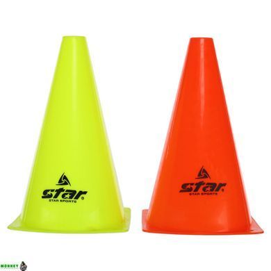 Конус-фишка спортивная для тренировок STAR SA402 Салатовый 23см