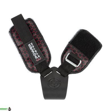 Гаки для тяги на зап'ястя Power System Hooks V2 PS-3360 Black/Red L