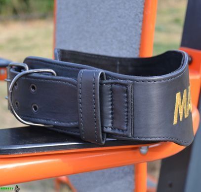 Пояс для важкої атлетики MadMax MFB-999 Restless & Wild Black XL