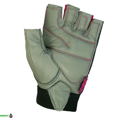 Перчатки для фитнеса и тяжелой атлетики PowerPlay 1725 женские серо-розовые XS