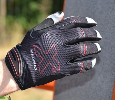 Рукавички для фітнесу MadMax MXG-103 X Gloves Black/Grey S