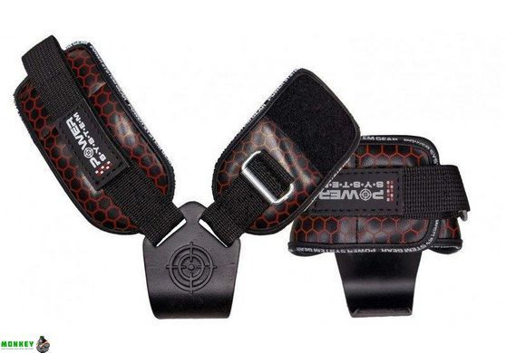 Гаки для тяги на зап'ястя Power System Hooks V2 PS-3360 Black/Red L