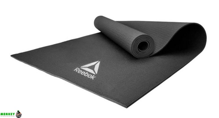 Коврик для йоги Reebok Yoga Mat черный Уни 173 х 61 х 0,4 см
