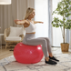 Фитбол массажный Hop-Sport 65см красный + насос
