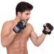 Рукавички для змішаних єдиноборств шкіряні MMA TOP KING Ultimate TKGGU Чорний S
