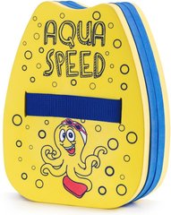 Доска для плавания Aqua Speed ​​Backfloat KIDDIE Octopus 6899 желтый Дет 22х18х8см