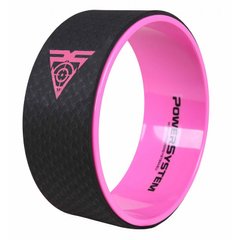 Йога колесо для фітнесу і аеробіки Power System Yoga Wheel Pro PS-4085 Black/Pink