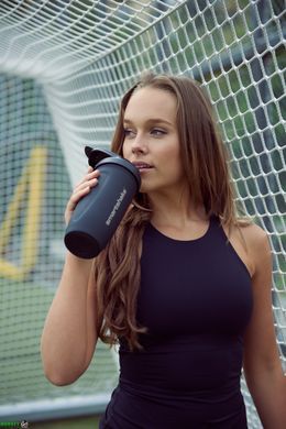 Шейкер спортивный Smartshake Reforce Stainless Steel 30oz/900ml Black