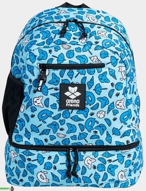 Рюкзак Arena TEAM BACKPACK FRIENDS чорний, блакитний, білий Діт 36 x 28 x 20